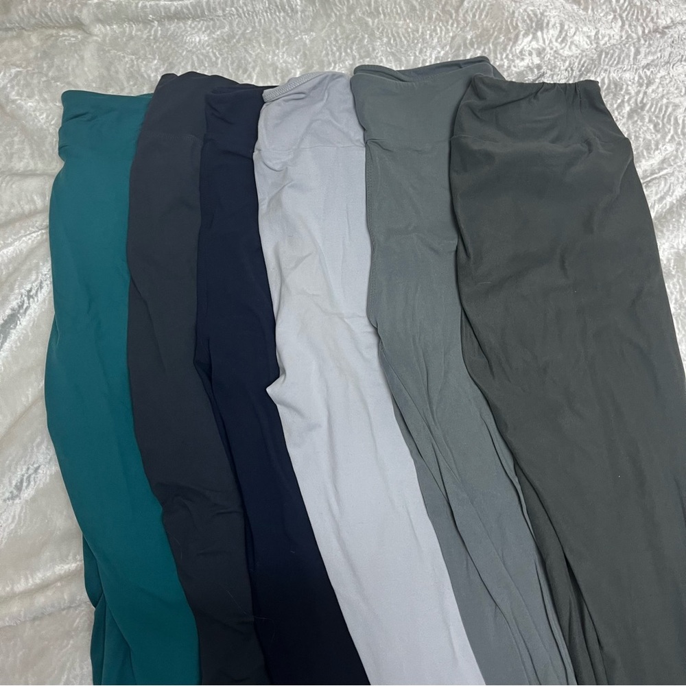 LuLaRoe & other brand butter soft legging bundle size one size 6 pairs included